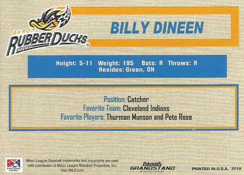 2019 Grandstand Akron RubberDucks #NNO Billy Dineen Back