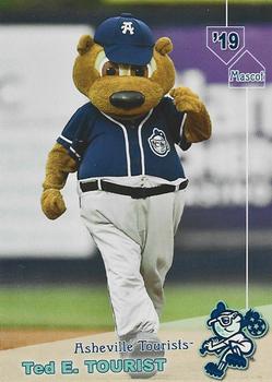 2019 Grandstand Asheville Tourists #NNO Ted E. Tourist Front