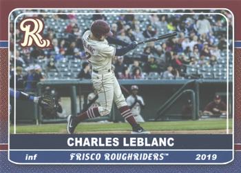 2019 Grandstand Frisco RoughRiders #NNO Charles LeBlanc Front