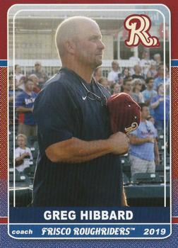 2019 Grandstand Frisco RoughRiders #NNO Greg Hibbard Front