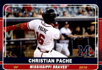 2019 Grandstand Mississippi Braves #NNO Cristian Pache Front