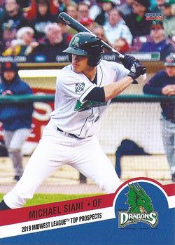 2019 Choice Midwest League Top Prospects #13 Michael Siani Front