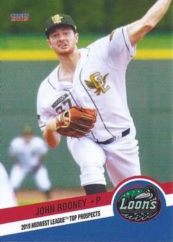 2019 Choice Midwest League Top Prospects #18 John Rooney Front