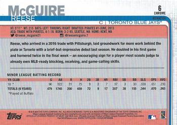 2019 Topps Chrome - Refractor #6 Reese McGuire Back
