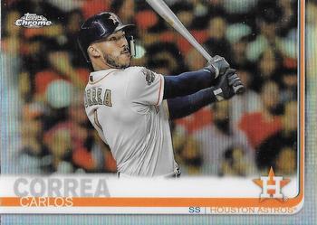 2019 Topps Chrome - Refractor #64 Carlos Correa Front