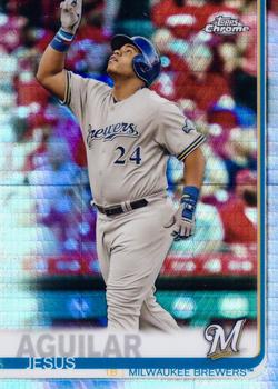 2019 Topps Chrome - Prism Refractor #10 Jesus Aguilar Front