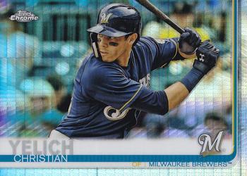 2019 Topps Chrome - Prism Refractor #16 Christian Yelich Front