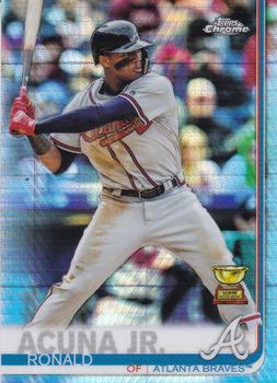 2019 Topps Chrome - Prism Refractor #117 Ronald Acuña Jr. Front