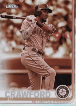 2019 Topps Chrome - Sepia Refractor #15 J.P. Crawford Front