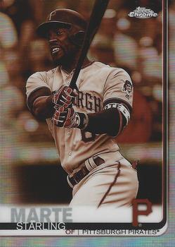 2019 Topps Chrome - Sepia Refractor #18 Starling Marte Front