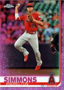 2019 Topps Chrome - Pink Refractor #4 Andrelton Simmons Front