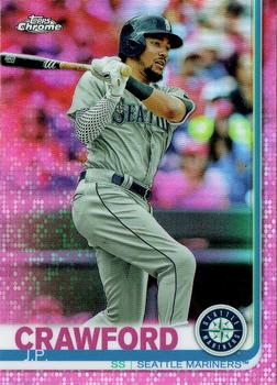 2019 Topps Chrome - Pink Refractor #15 J.P. Crawford Front