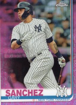 2019 Topps Chrome - Pink Refractor #22 Gary Sanchez Front