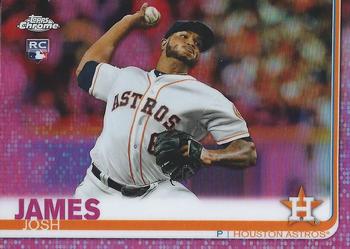 2019 Topps Chrome - Pink Refractor #55 Josh James Front
