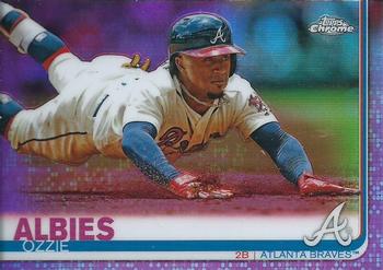 2019 Topps Chrome - Pink Refractor #57 Ozzie Albies Front