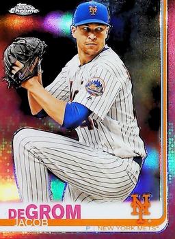 2019 Topps Chrome - Pink Refractor #59 Jacob deGrom Front