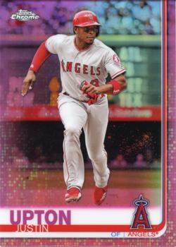 2019 Topps Chrome - Pink Refractor #72 Justin Upton Front