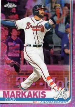 2019 Topps Chrome - Pink Refractor #145 Nick Markakis Front