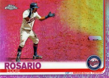 2019 Topps Chrome - Pink Refractor #147 Eddie Rosario Front