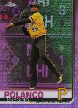 2019 Topps Chrome - Pink Refractor #159 Gregory Polanco Front