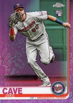 2019 Topps Chrome - Pink Refractor #161 Jake Cave Front