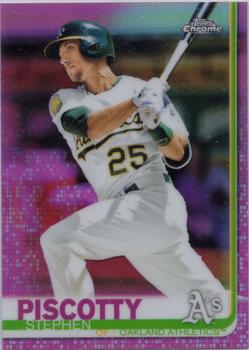 2019 Topps Chrome - Pink Refractor #167 Stephen Piscotty Front