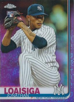 2019 Topps Chrome - Pink Refractor #168 Jonathan Loaisiga Front
