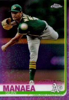 2019 Topps Chrome - Pink Refractor #170 Sean Manaea Front