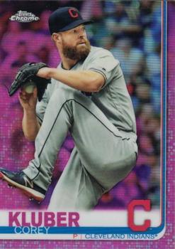 2019 Topps Chrome - Pink Refractor #188 Corey Kluber Front
