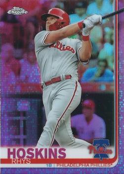 2019 Topps Chrome - Pink Refractor #195 Rhys Hoskins Front