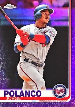 2019 Topps Chrome - Purple Refractor #81 Jorge Polanco Front