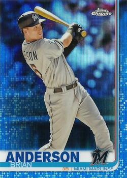 2019 Topps Chrome - Blue Refractor #12 Brian Anderson Front