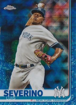 2019 Topps Chrome - Blue Wave Refractor #98 Luis Severino Front