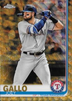 2019 Topps Chrome - Gold Wave Refractor #38 Joey Gallo Front