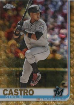 2019 Topps Chrome - Gold Wave Refractor #171 Starlin Castro Front