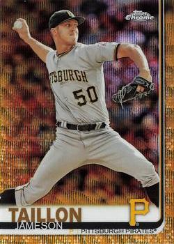 2019 Topps Chrome - Gold Wave Refractor #194 Jameson Taillon Front