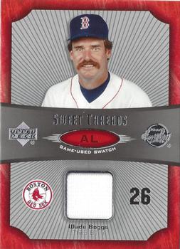 2005 Upper Deck Sweet Spot - Sweet Threads #ST-WB Wade Boggs Front