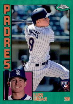 2019 Topps Chrome - 1984 Topps Baseball 35th Anniversary Green Refractor #84TC-11 Luis Urias Front
