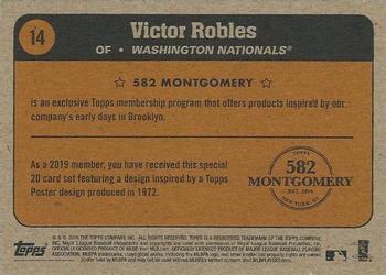 2018-19 Topps 582 Montgomery Club Set 3 #14 Victor Robles Back