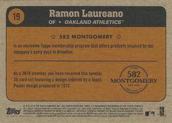 2018-19 Topps 582 Montgomery Club Set 3 #19 Ramon Laureano Back