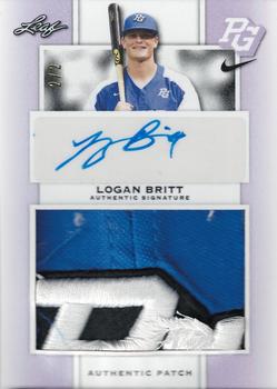 2018 Leaf Metal Perfect Game All-American - Patch Auto Lavender #MA-LB1 Logan Britt Front
