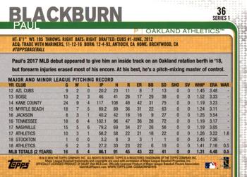 2019 Topps - All-Star Game #36 Paul Blackburn Back