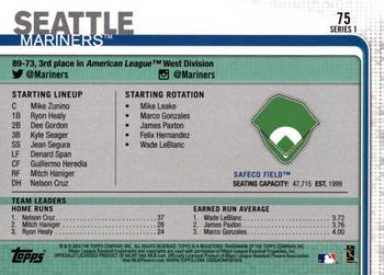 2019 Topps - All-Star Game #75 Safeco Field Back