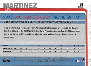 2019 Topps - All-Star Game #76 J.D. Martinez Back