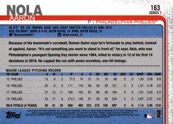 2019 Topps - All-Star Game #163 Aaron Nola Back