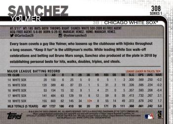 2019 Topps - All-Star Game #308 Yolmer Sanchez Back
