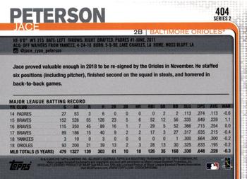 2019 Topps - All-Star Game #404 Jace Peterson Back