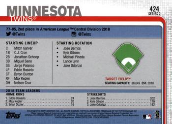 2019 Topps - All-Star Game #424 Target Field Back