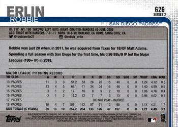 2019 Topps - All-Star Game #626 Robbie Erlin Back