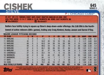 2019 Topps - All-Star Game #645 Steve Cishek Back